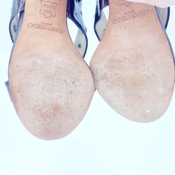 ❌SOLD❌ [Jimmy Choo] "Cinderella" Sling-Back Strappy Heels Sz 39.5 (US 9.5) - Picture 8 of 9